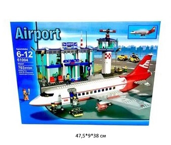 Конструктор арт. 61004/J2082 Аэропорт 703 дет. в кор._