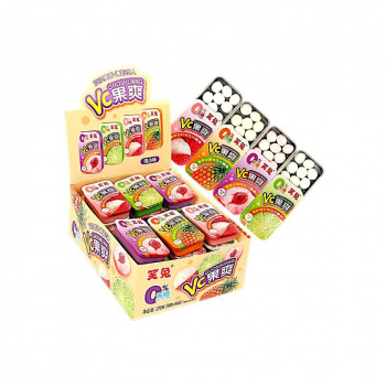 Конфета арт. 300567/300543 Драже мятное без сахара вкусы микс 9 г 30 шт. в кор.'