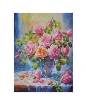 Алмазная мозаика арт. HWB2915 Букет цветов 30*40 полная выкладка на подрамнике