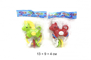 Погремушка арт. 8041 Лошадка цвета микс в пак._/360 шт./