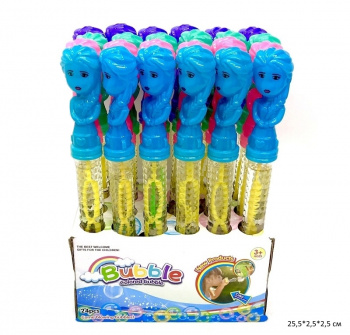 Пузыри мыльные арт. 2713 Девочка цвета микс 25 см (24 шт.) шоубокс_=