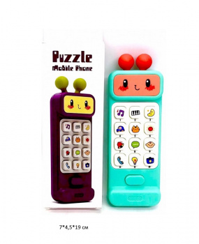 Телефон арт. 188-8B "Робот" музыкальный на бат. в кор._