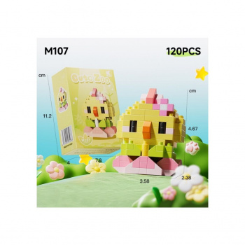 Конструктор арт. M107-802 Микро Цыпленок 119 дет. в кор.