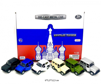 Модель металл. арт. TCC181-182-12D ВАЗ Нива цвета микс (12 шт.) шоубокс_