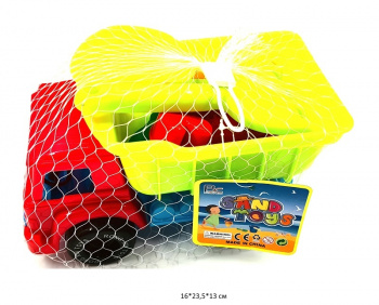 Песочный набор арт. 919 Грузовик с инструментами, формочками в сет._