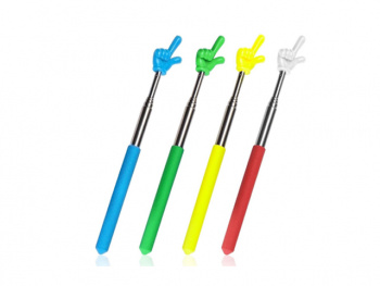 Указка арт. MN02/XY047-802-805 Телескопическая Палец 20/68 см 1 шт. цвет ассорти в пак._