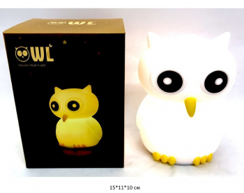 Ночник настольный арт. LJC-170 Сова меняет цвет с USB в кор._