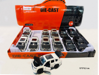 Модель металл. арт. SR-3625A Джип цвета микс (12 шт.) шоубокс•