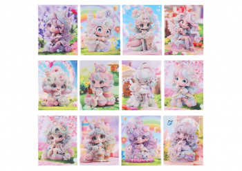 Алмазная мозаика арт. 3DZC000 "Девочка-карамелька" ассорти 23*30 неполная выкладка на подрамнике