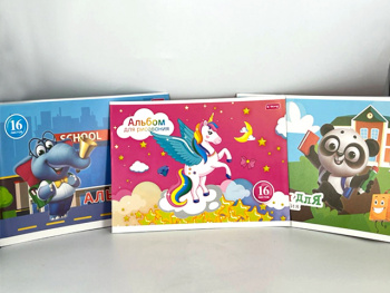 кц_Альбом для рисования арт. 906-16-70 Мультгерои ассорти 16 л.