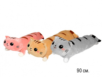 им Обнимашка арт. 80929-4/1115/90 Кот полосатик цвета микс 90 см в пак.)