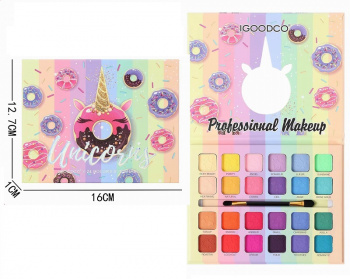 Набор косметики арт. 5066 Палетка теней 24 цвета "Донат" в кор. 16*12,7