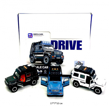 Машина инерц. арт. D700-04 Джип цвета микс свет, звук (6 шт.) шоубокс_