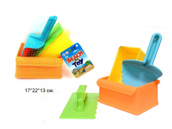 Песочный набор арт. 186/709-186 В сетке 4 предм._