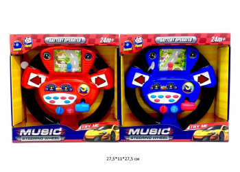 Руль арт. 65085/65086 Цвета микс на батар. в кор._