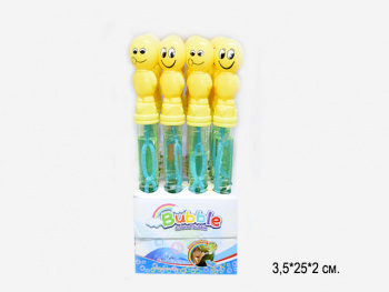 Пузыри мыльные  арт. 28-13 Смайл улыбка 25 см. (24 шт.) в кор._/12 шт./