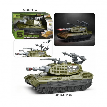 Танк арт. JS206 Инерция 1:16 свет, звук в кор._