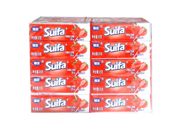 Жевательная резинка арт. 936844/936660 "Клубника" 25 г 20 шт. в кор.'^