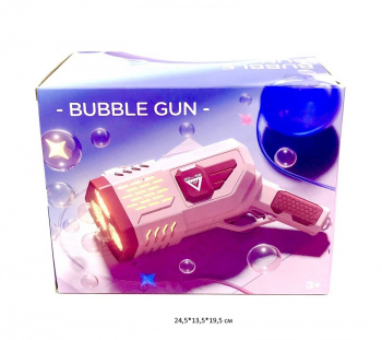 Пистолет арт. 333-16 Бластер и мыльные пузыри в кор._