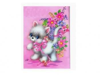 Картина по номерам арт. RAS20969 Котенок с мышами 20*30 в кор.