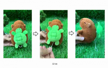 им Капибара арт. 25311-4 Крутит черепаху на спине брелок в пак.)