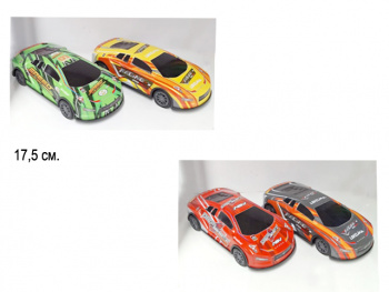 Машина инерц. арт. 786-110B Гоночная металл 17,5 см (8 шт.) шоубокс= /240 шт./