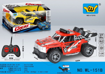 Машина на р/у арт. 151B-WL" Джип с аккум. в коробке 26*13*13