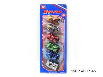 Набор машин арт. 399-863F Гонка 6 шт на листе_