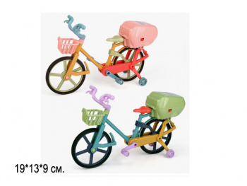 Модель арт. 301 Велосипед пластик свет, звук, подвижные детали цвета микс (10 шт.) шоубокс=