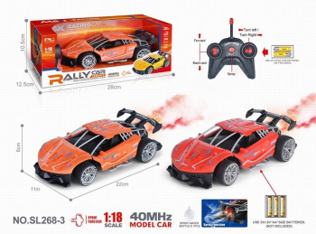 Машина на р/у арт. 268-3 Спортивная пар, свет в кор. 28*12,5*10,5