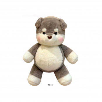 им Собака арт. 268-4-1-209 Хаски серая Бегающая 45 см в пак.