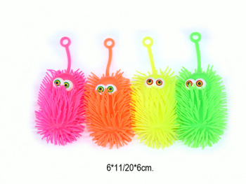 Мяч Антистресс арт.2210-3-12 Монстрик с глазками на резинке (12 шт.) в кор.=