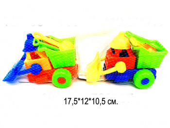 Песочный набор арт. 726-58 Машинка, инструменты, фигурки 4 предм. в сет._/180 шт./