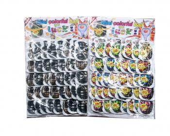 Бомбочки арт. WJ-6/1-40A Граната лимонка цветная 40 шт. на листе=+