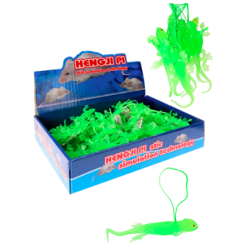 рк Серия – животные. Набор животных. ЯЩЕРИЦА мал.(светится, 100 шт. в шоубоксе) Арт. T175 кратно 100