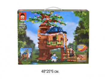 Конструктор арт. 55038 Дом на дереве 537 дет. в кор.~_+/48 шт./ 