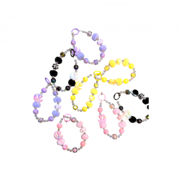 Брелок-подвеска арт. 209465 Кошка на луне 1 шт цвета микс в пак.