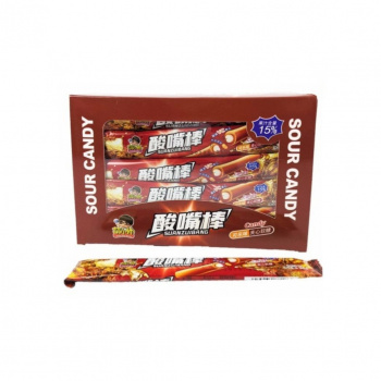 Конфета арт. 871714/ Кислая Трубочка-тянучка с начинкой "Кола" 13 г 30 шт. в кор./;