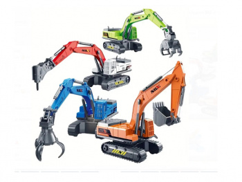 Машина инерц. арт. 706-59 Строительная техника гусеничная 2 вида (6 шт.) шоубокс= /72 шт./