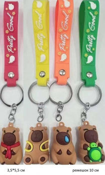 Брелок арт. 805222 На руку Капибара в ассортименте в пак.=