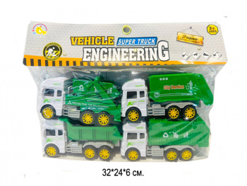 Набор машин арт. BHX821B Городские службы 4 шт. в пак.•