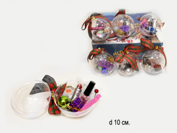 Набор для маникюра арт. 80010 "Подарок" в шаре (9 шт.) шоубокс•