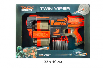 Оружие арт. FJ8890 Бластер с мягкими пулями в кор./12 шт./•