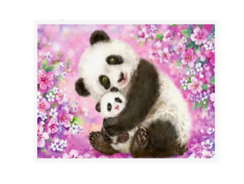 Картина по номерам арт. RAS20971 Панда с малышом 20*30 в кор.
