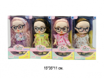 Кукла арт. 40059-1 Милашка в очках в ассортименте в кор.•