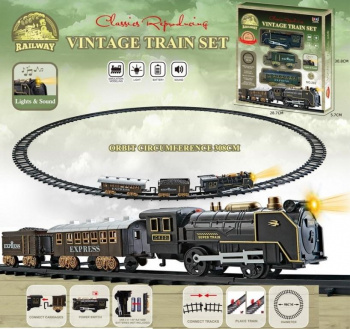 Железная дорога арт. 292" На батар. в коробке 28,7*30,8*5,7)