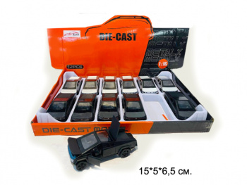 Модель металл. арт. SR-3622A Тесла цвета микс (12 шт.) шоубокс•