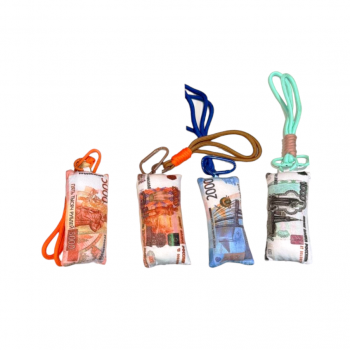 им Купюра арт. 209444 Брелок на шнурке ассорти в пак.