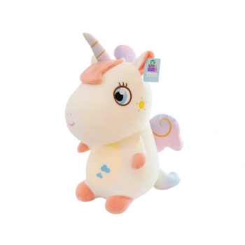 им Единорог арт. 209383 Белый сидит 70 см в пак.