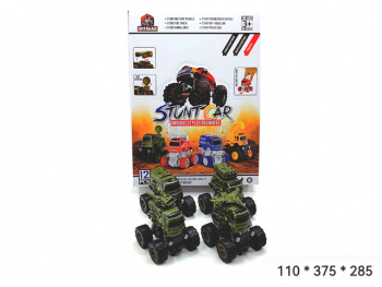 Машина инерц. арт. 768-3 Военная трюковая ассорти (12 шт.) шоубокс_